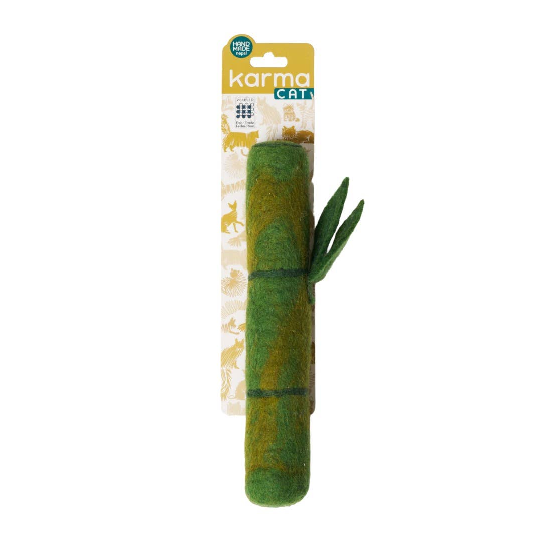 Cat Toy, Wool Kicker, Bamboo
