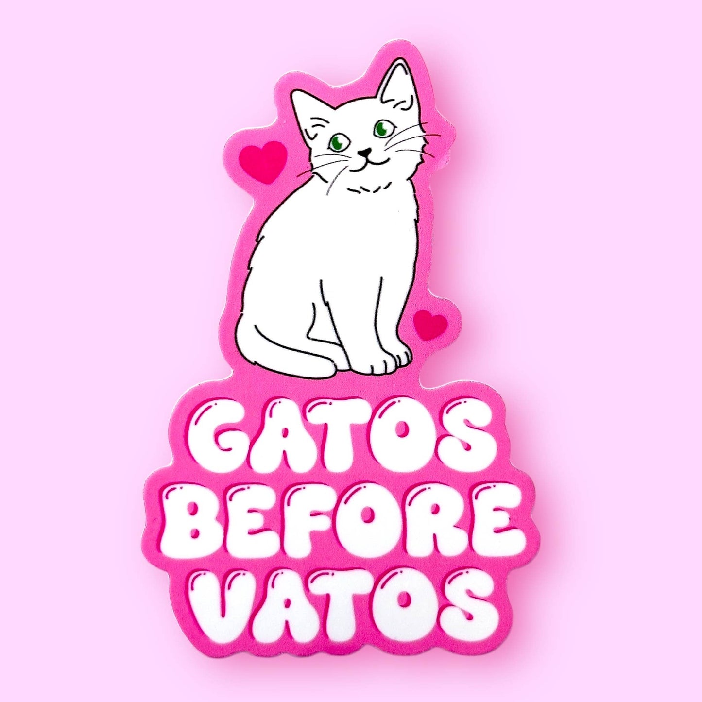 Gatos Before Vatos Sticker