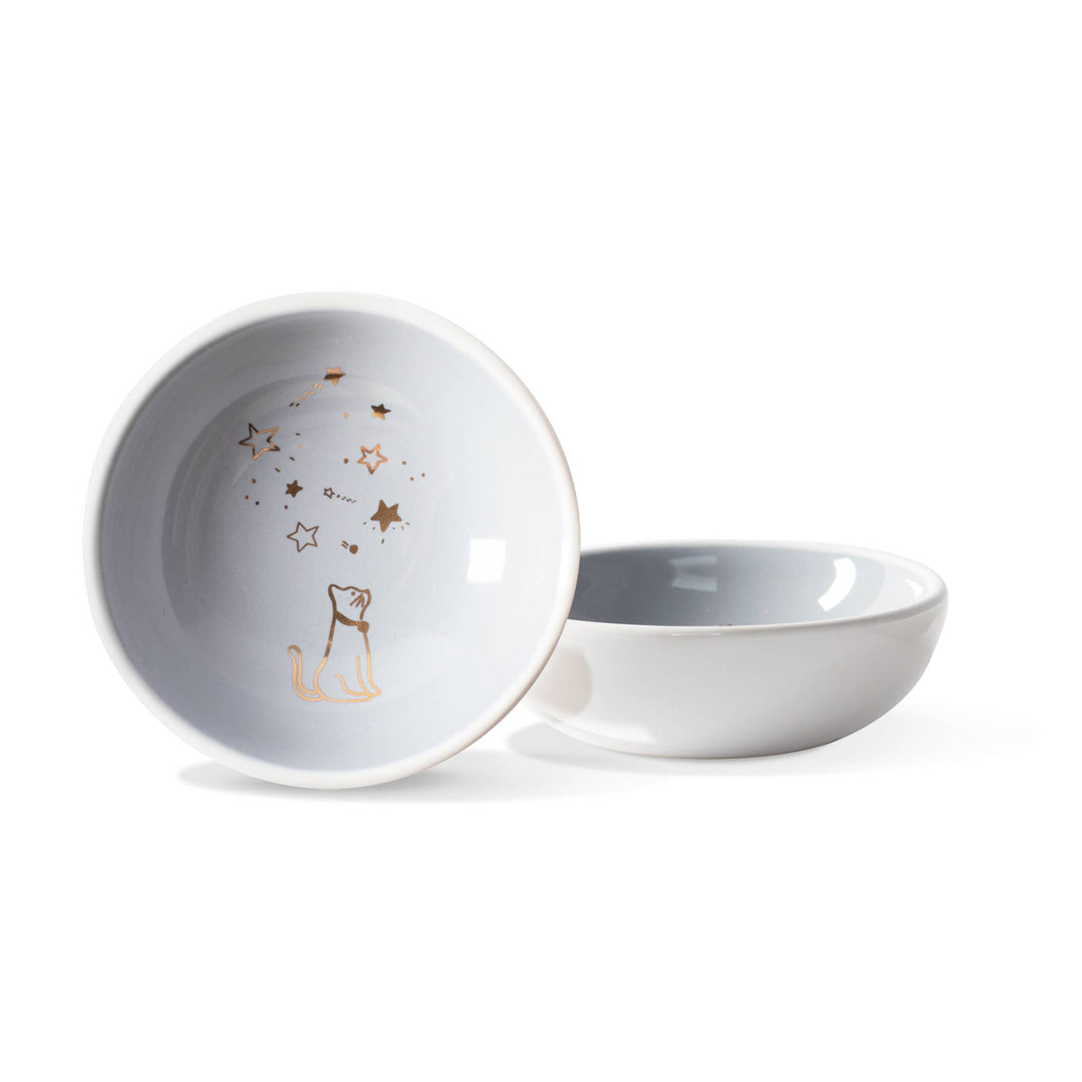 ROUND TRINKET TRAY CELESTIAL CAT