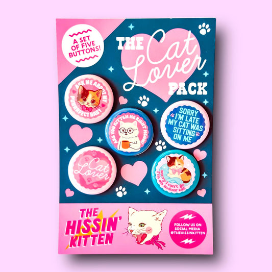 The Cat Lover Pack Pin Back