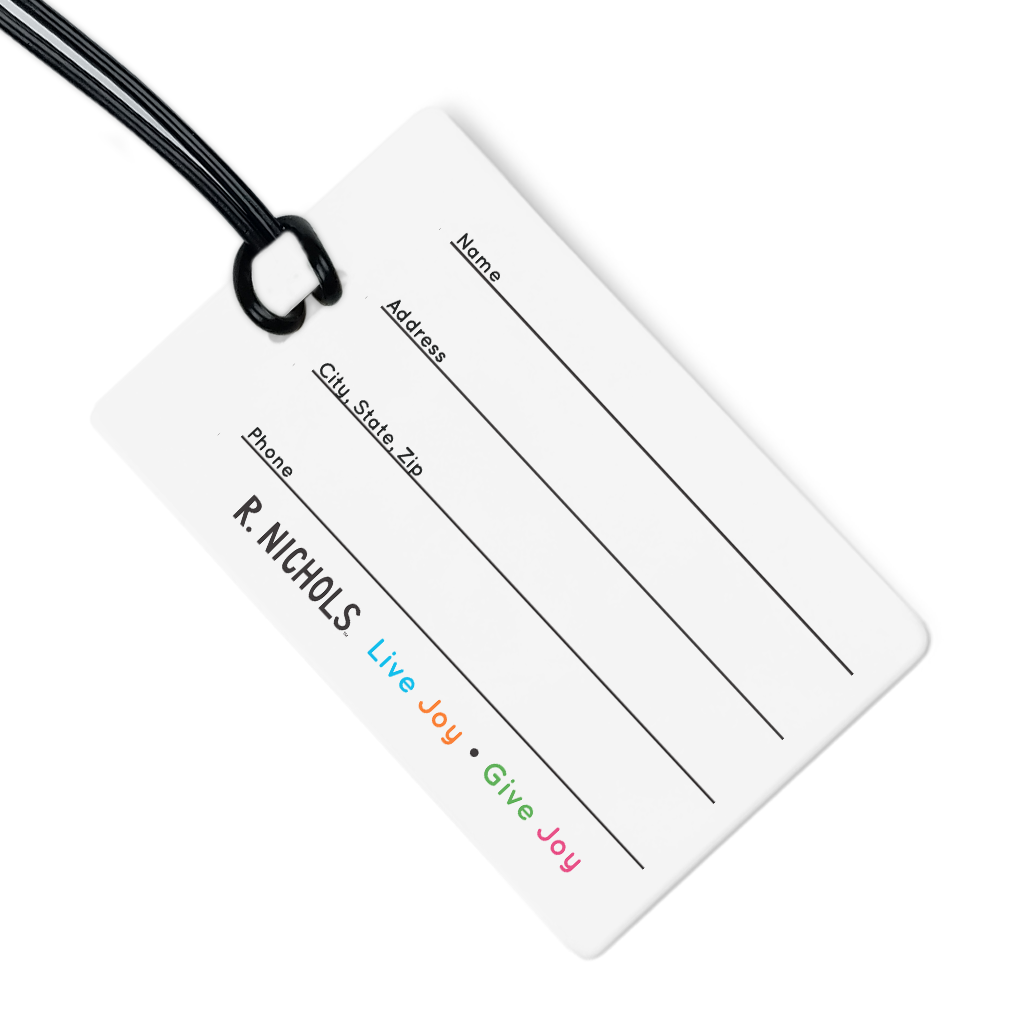 Le Chat Luggage Tag w/ Black Strap