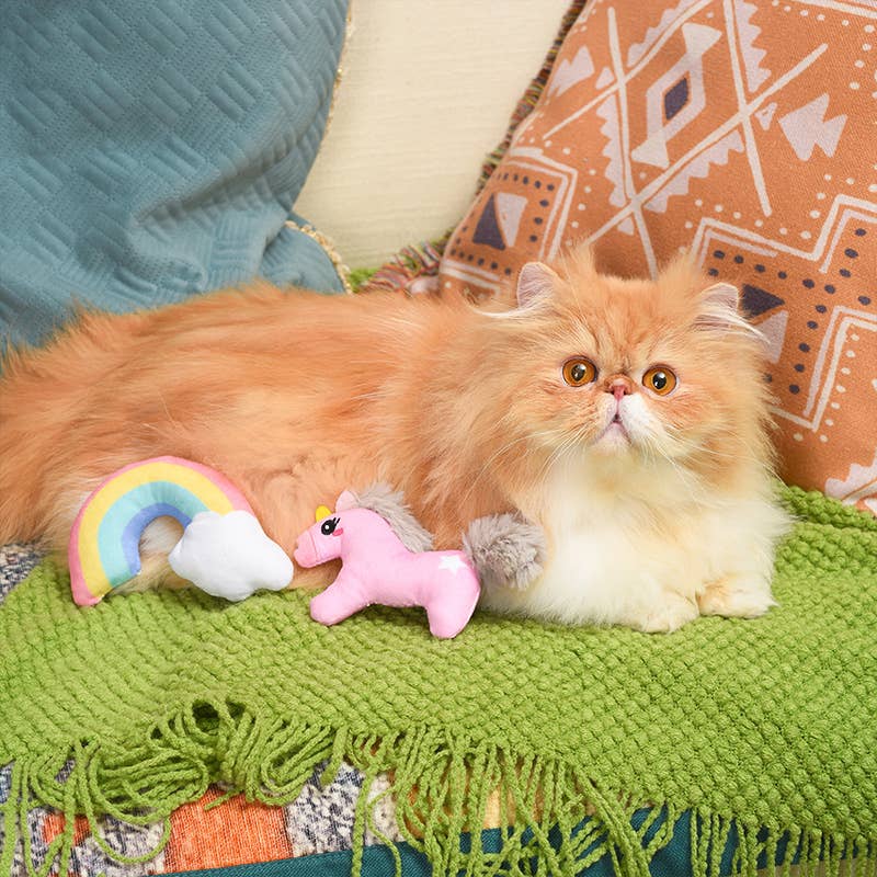 OrilandPet - Crazy Catcher | Unicorn & Rainbow - Cat Toy