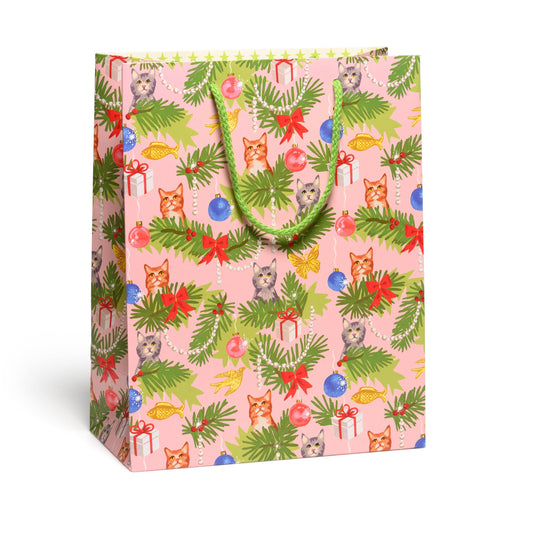 Meowy Christmas gift bags: Large