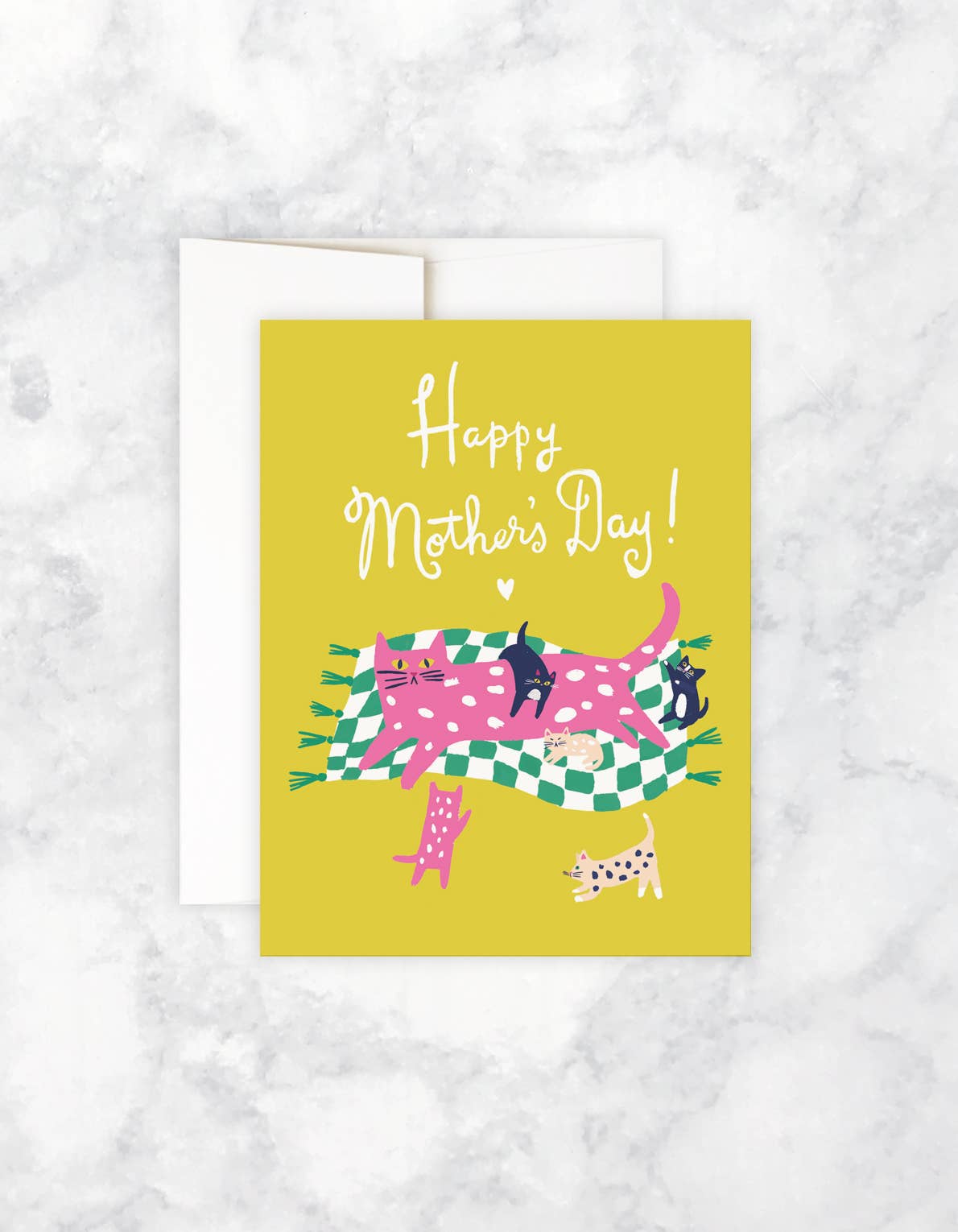 Kitty Mama Card BLANK INSIDE