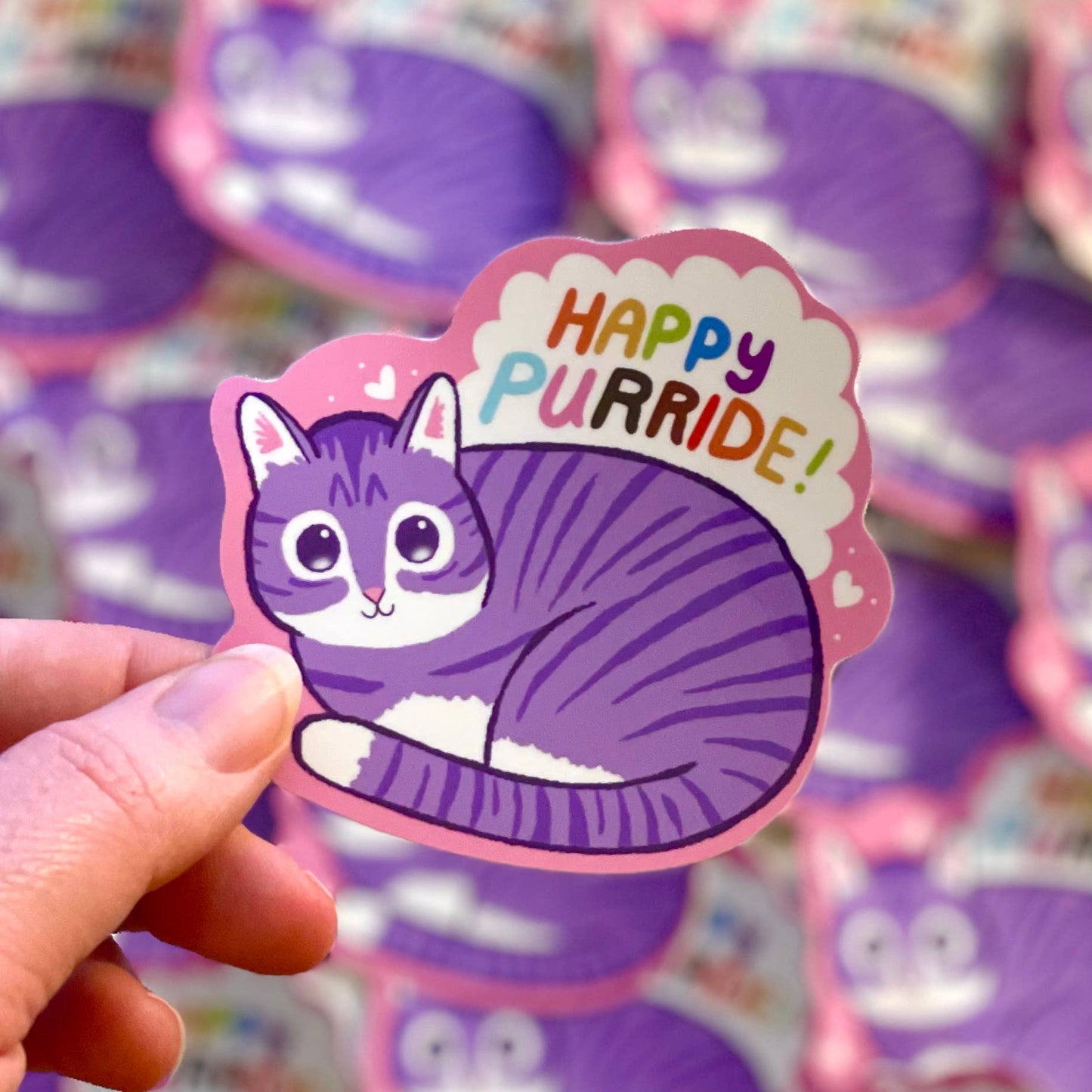 Happy Purride Sticker | Frau Meow