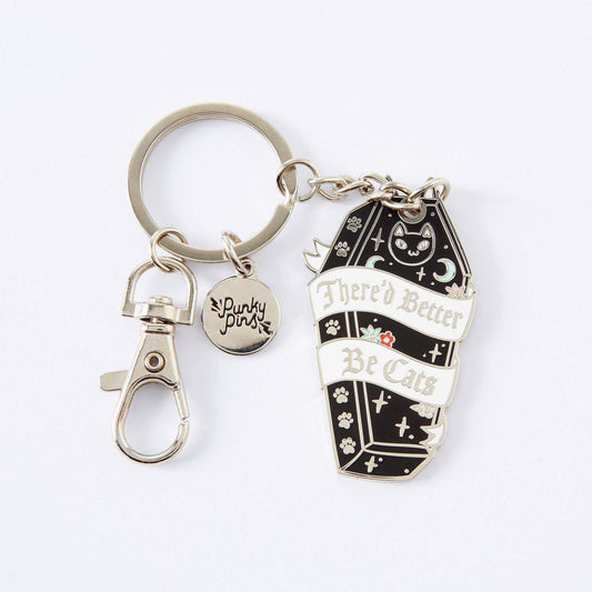 There’d Better Be Cats Enamel Keyring