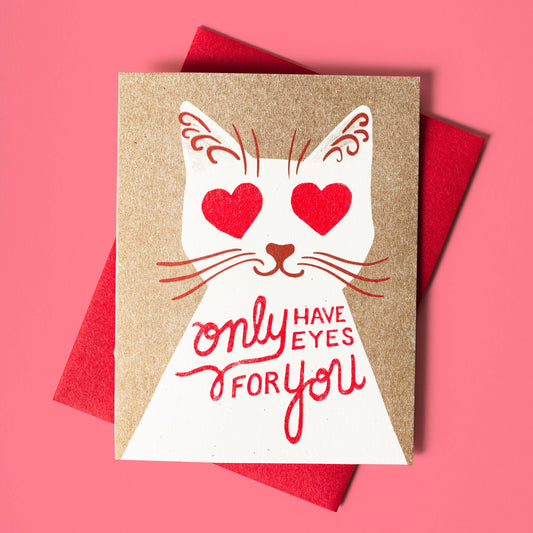 Only Have Eyes For You - Risograph Card