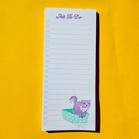 Shit To Do - Risograph Notepad