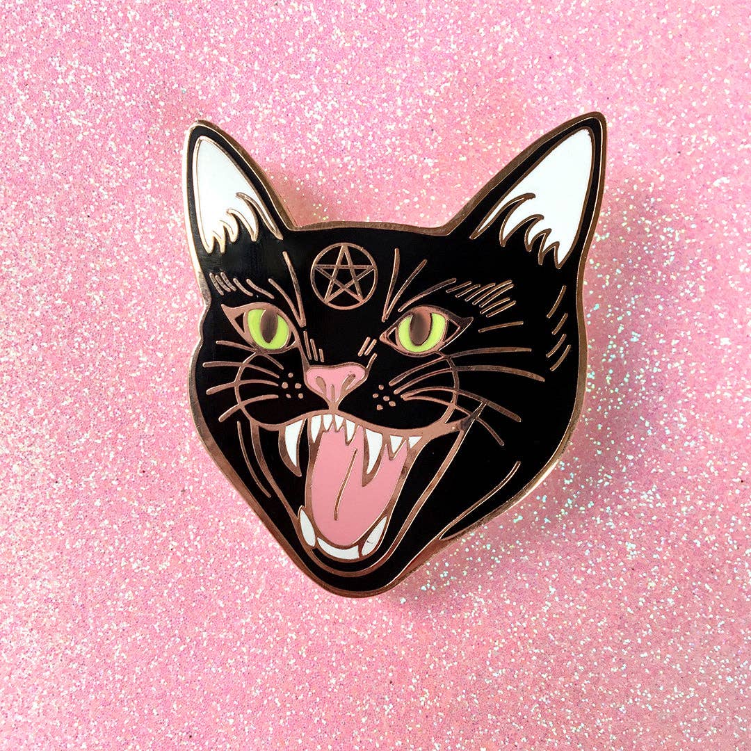 Black Cat Enamel Pin