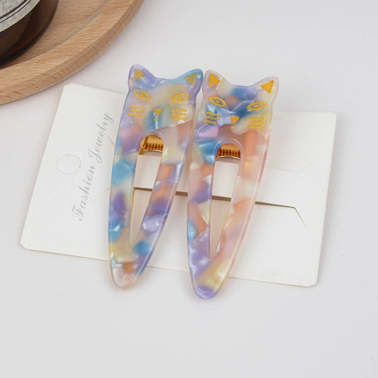 Cat Acetate Hair Clips | The Diva Soap