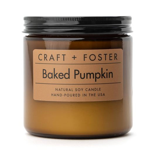 Baked Pumpkin- 12oz Natural Soy Candle