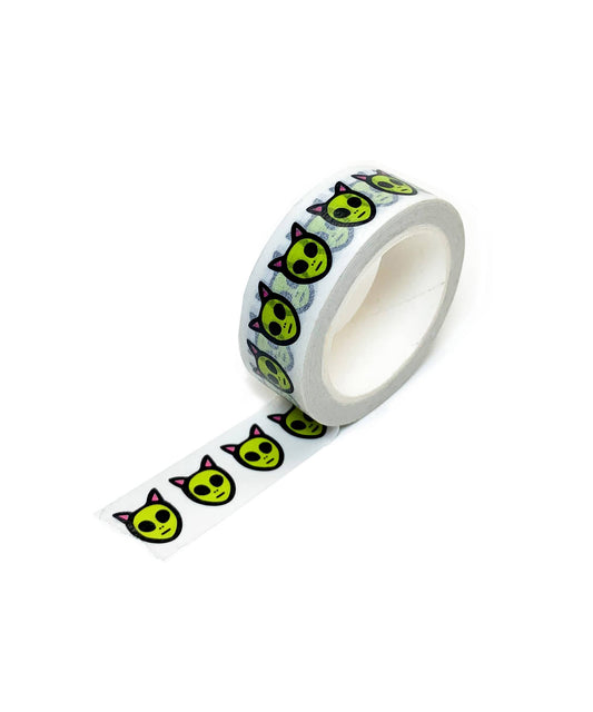 Washi Tape 15mm Alien Cat