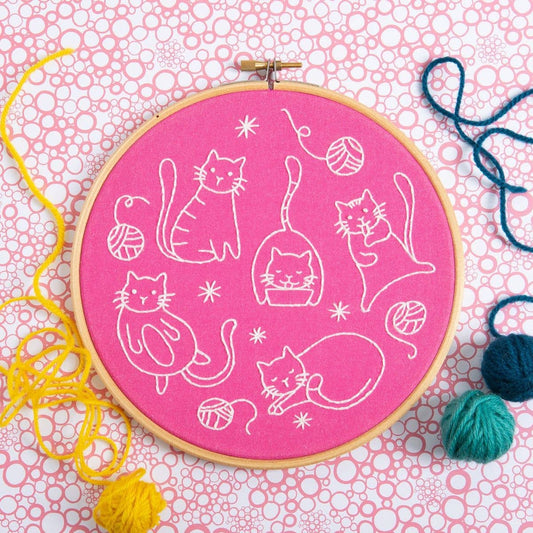 Crafty Cats Embroidery Kit